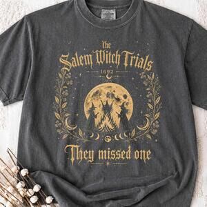 Halloween Witchy Tshirt Salem Witch Trials Wiccan Goth